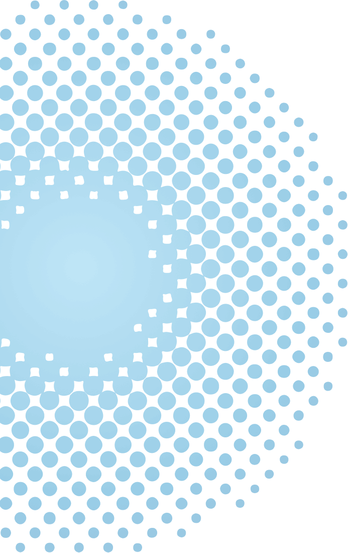Detalhe de fundo com vários círculos azuis